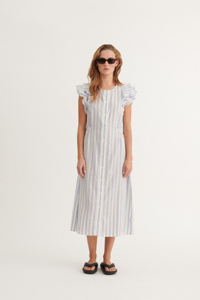 Basic Apparel Ada Dress Kjoler 781 True navy / whisper white